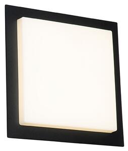 Moderní stropní svítidlo černé čtvercové vč. LED IP44 - Lys