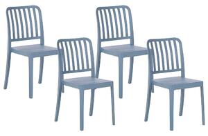 Set 4 ks zahradních židlí Sinnamon (modrá). 1075861