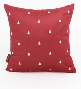 MK Lůžkoviny Vánoční povlak na polštář Velvet 40 × 40 cm - Vánoční pohoda červená