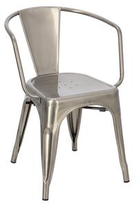 Židle s područkami Paris Arms metalická