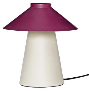 Béžovo-fialová kovová stolní lampa Hübsch Chipper