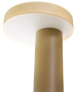 Zelená kovová stolní LED lampa Hübsch Magic