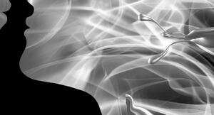 Malvis Obraz kouřový polibek Velikost: 100x50 cm