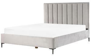 Manželská postel 180 cm s nočními stolky Saturnino (šedá). 1075872