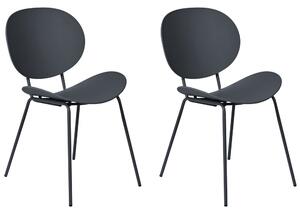 Set 2 ks jídelních židlí Sarrah (černá). 1075889