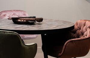 Hoorns Khaki sametová jídelní židle Herian