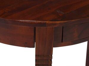 Hnědý konzolový stolek z masivní borovice Jodpur hnědý