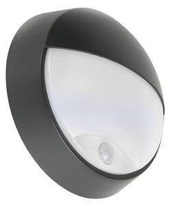 Venkovní nástěnné svítidlo černé vč. LED s pohybovým senzorem IP54 - Hortus