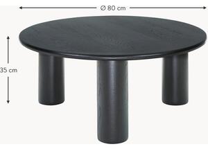 Kulatý dubový konferenční stolek Didi