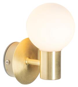 Moderní nástěnná lampa zlatá IP44 - Cederic Up