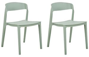 Set 2 ks jídelních židlí Seasar (zelená). 1075952