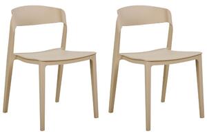 Set 2 ks jídelních židlí Seasar (béžová). 1075953