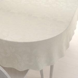 Biante Teflonový oválný ubrus TF-065 Listy na režném 50x100 cm
