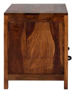 Masivní TV stolek z palisandru Rosewood hnědá 100 cm