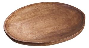 MANGO DAYS Dekorační talíř organický 30 cm - hnědá
