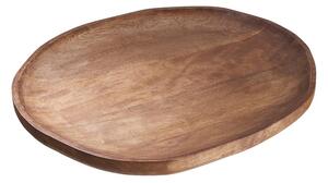 MANGO DAYS Dekorační talíř organický 40 cm - hnědá