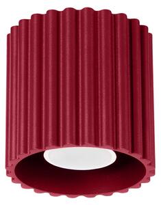 Stropní svítidlo Aura, 1x bordó hliníkové stínítko, (10 cm)