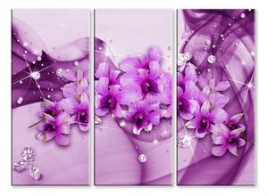 Malvis Obraz fialové květiny Velikost: 60x50 cm