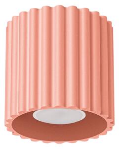 Stropní svítidlo Aura, 1x růžové hliníkové stínítko, (10 cm)