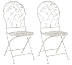 Set 2 ks zahradních židlí Seppi (bílá). 1075993