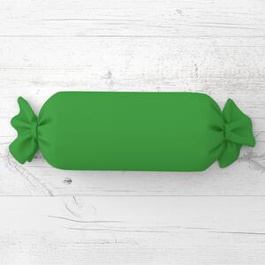 Biante Polštář válec bonbon Rongo RG-043 Sytě zelený 15x40 cm