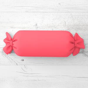 Biante Polštář válec bonbon Rongo RG-046 Neonově růžový 15x40 cm