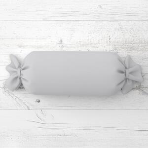 Biante Polštář válec bonbon Rongo RG-016 Světle šedý 15x40 cm