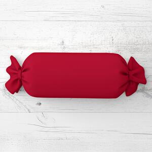 Biante Polštář válec bonbon Rongo RG-060 Červený 15x40 cm