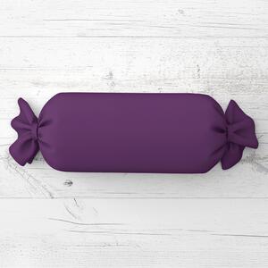 Biante Polštář válec bonbon Rongo RG-064 Tmavě fialový 15x40 cm