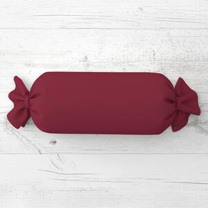 Biante Polštář válec bonbon Rongo RG-044 Tmavě bordó 15x40 cm