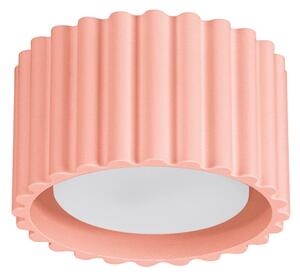 Stropní svítidlo Aura, 1x růžové hliníkové stínítko, (6 cm)