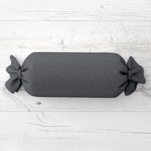 Biante Polštář válec bonbon Rongo RG-076 Šedý 15x40 cm