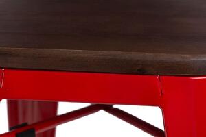 Barová stolička Paris Wood 65cm ořech červená