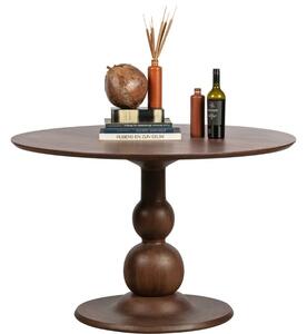 Hoorns Hnědý dřevěný kulatý jídelní stůl Boyle 120 cm