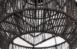 Hoorns Černé pletené závěsné světlo Adelaine 25 cm