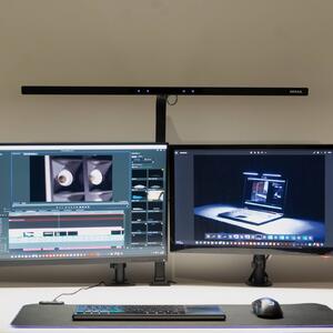 Maul LED monitorovací světlo MAULgate, senzor, stmívatelné, černé, svorkovnice, stmívatelný, Černá, Pracovna / kancelář, kov, Moderní
