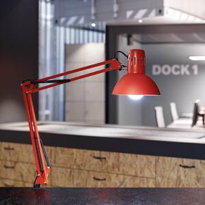 Maul LED svítidlo MAULstudy, červené, ocel, výška 44 cm, E27, Červená, Pracovna / kancelář, kov, Stolní lampa