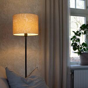 PR Home Stojací lampa Amy, žlutá/černá, výška 150 cm, textil, E27, Žlutá / oranžová, Obývací pokoj / jídelna, Textil / tkanina / hedvábí