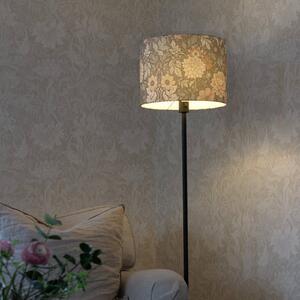 PR Home Stojací lampa Amy, Dahlia zelená/černá, 150 cm, textil, E27, Zelená, Obývací pokoj / jídelna, Textil / tkanina / hedvábí