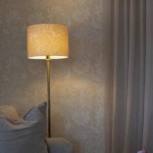 PR Home Stojací lampa Amy, žlutá/zlatá, výška 150 cm, textil, E27, Žlutá / oranžová, Obývací pokoj / jídelna, Textil / tkanina / hedvábí