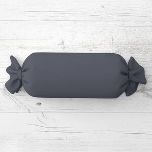 Biante Polštář válec bonbon Rongo RG-017 Tmavě šedý 15x40 cm