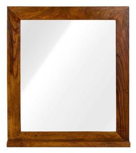 Zrcadlo s masivním palisandrovým rámem Squarus Natural