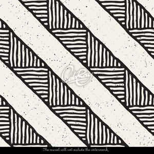 Fototapeta Etnické vzory v černé a bílé Samolepící 250x250cm