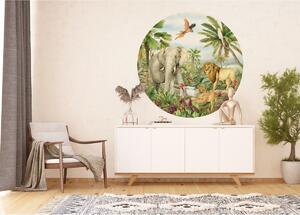 Kruhová fototapeta Jungle 125 x 125 cm, 2 díly
