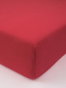 Jersey prostěradlo s lycrou Deluxe 90 × 200 cm – vínové