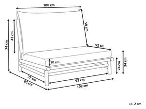 Zahradní židle Theta (světlé dřevo + bílá). 1076173