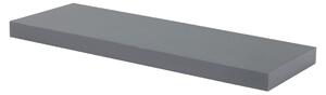 Nástěnná polička 60 cm, barva šedá - vysoký lesk (Dostupnost březen 2023)