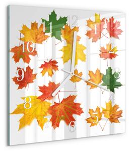 Skleněné hodiny Listy zskb-30x30-00087095