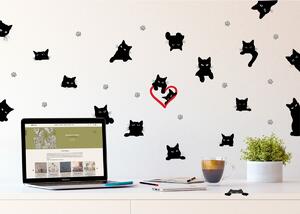 Samolepící dekorace Cats, 30 x 30 cm