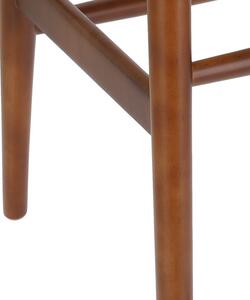 Židle Wicker Color přírodní/tmavě hnědá inspirovaná Wishbone